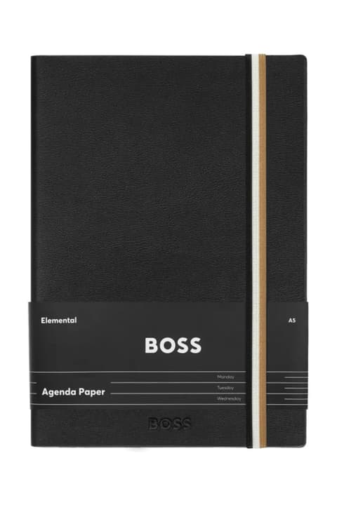 Märkmik A5 BOSS Iconic Black, nädal