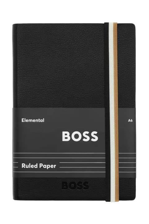 Märkmik A6 BOSS Iconic Black, jooneline sisu