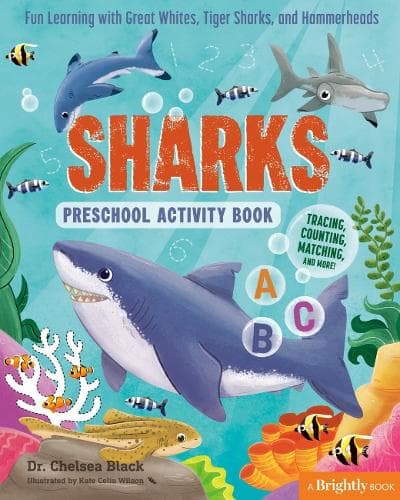 Sharks Preschool Activity Book: Fun Learning with Great Whites, Tiger Sharks, and Hammerheads