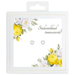 Sõnumikaart Kõrvarõngad "Südamlikud õnnesoovid!"