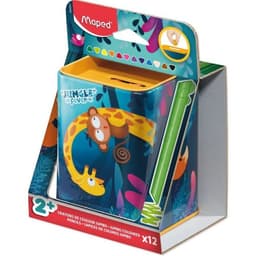 Värvipliiatsite komplekt Jungle Fever Infinity Early Age Jumbo 12tk+rahakassa