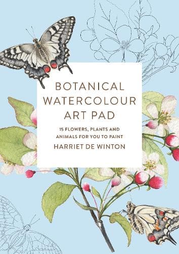 Botanical Watercolour Art Pad: 15 flower and animal artworks for you to paint