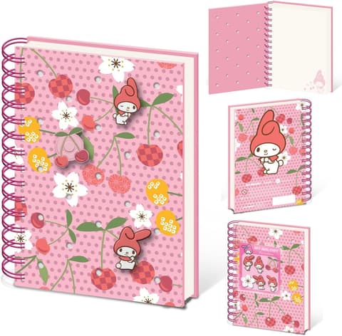 Märkmik  MY MELODY CHARM PINS NOTEBOOK A5