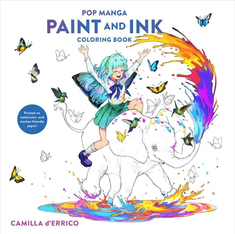 Pop Manga: Paint and Ink Coloring Book