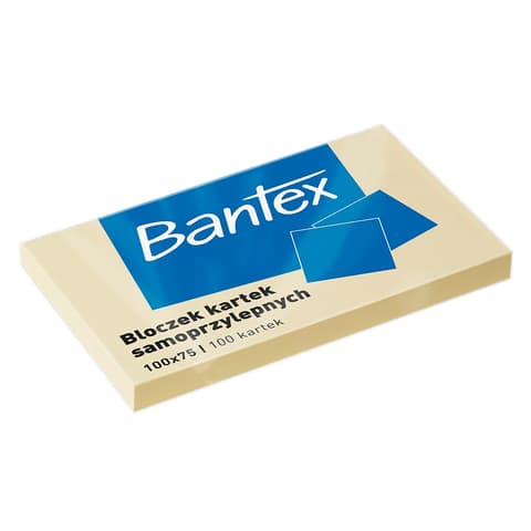 Bantex märkmepaber 100x75, 100 lehte, kollane