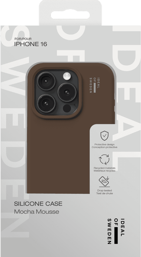 Silicone Case iPhone 16 - Mocha Mousse