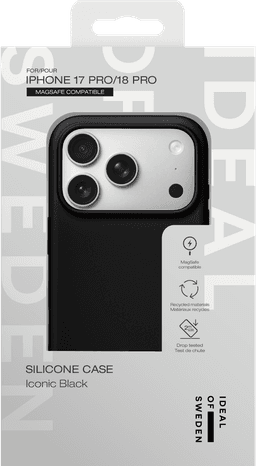 Silicone Case iPhone 17 Pro/18 Pro - Iconic Black MagSafe