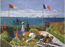 Pusle 1000 tk Garden at Sainte-Adresse bu Claude Monet