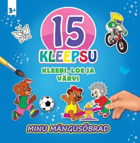 Minu mängusõbrad. Kleebi, loe ja värvi