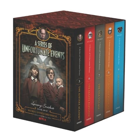 A Series of Unfortunate Events #5-9 Netflix Tie-In Box Set
