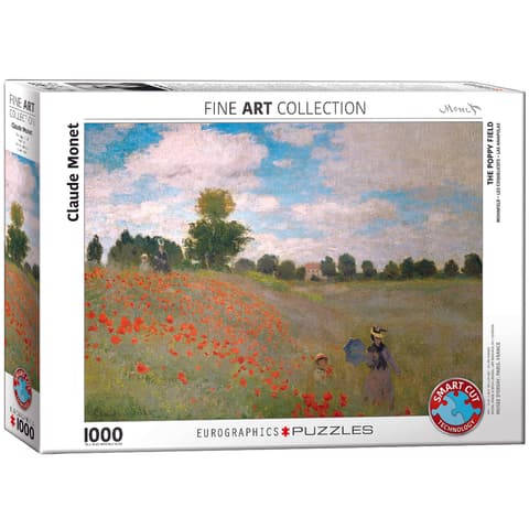 Pusle 1000 tk The Poppy Field by Monet