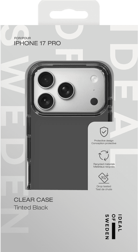 Clear Case iPhone 17 Pro - Tinted Black