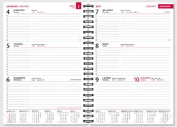 2027 Kalendermärkmik Nature, pilt 4 - horisontaaljaotus, spiraalköide