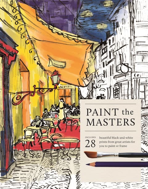 Paint the Masters - 28 Beautiful Black-and-White Posters to paint