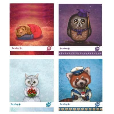 Kaustik 48 lehega jooneline assortii