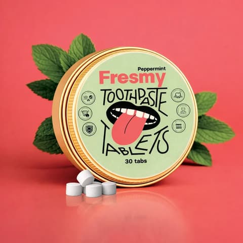Fresmy piparmündimaitselised hambapesutabletid, 30 tk