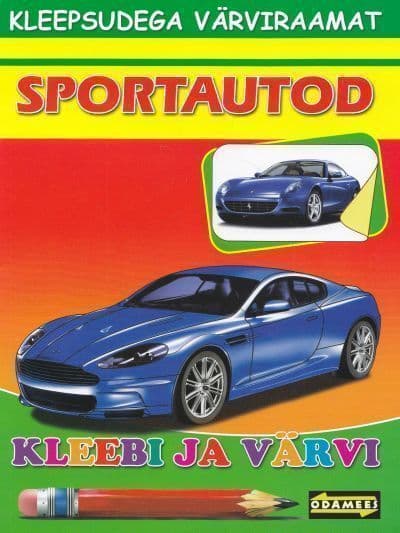 Sportautod. Kleebi ja värvi