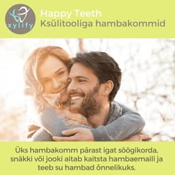 Happy Teeth ksülitooli ja erütritooliga hambakommid - Õun