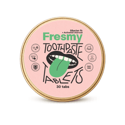 Fresmy hambapesutabletid siberi nulu ja aktiivsöega, 30 tk
