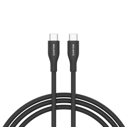 Canyon USB-C - USB-C Kaabel CC60SC10 (Silikoon, USB 2.0, 1m, Must)