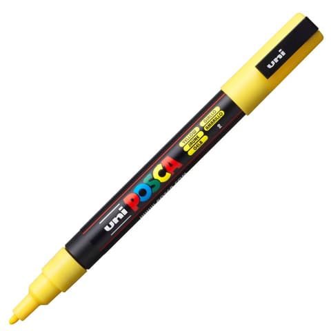 uni POSCA marker PC-3M, 0,9-1,3mm, kollane