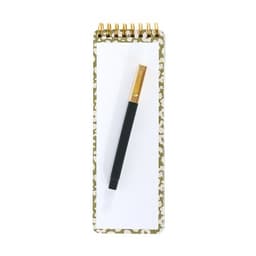 ARTE märkmeplokk pastakaga 7,5x21,5cm lelledega rohelisel taustal