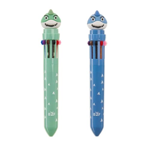 Pastapliiats Shark B2F 10 värvi, 0,7 mm, haiikujulise otsaga, sinine, Miquelrius