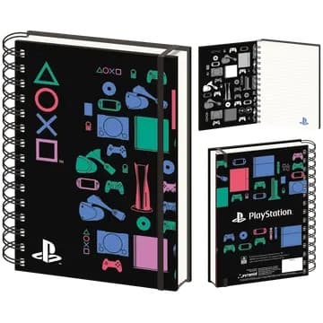 Märkmik PLAYSTATION (CLASSIC COLOURS) A5 WIRO NOTEBOOK