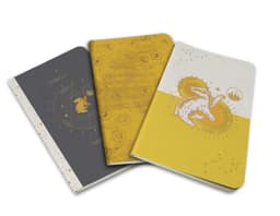 Harry Potter: Hufflepuff Constellation Sewn Pocket Notebook Collection: Set of 3