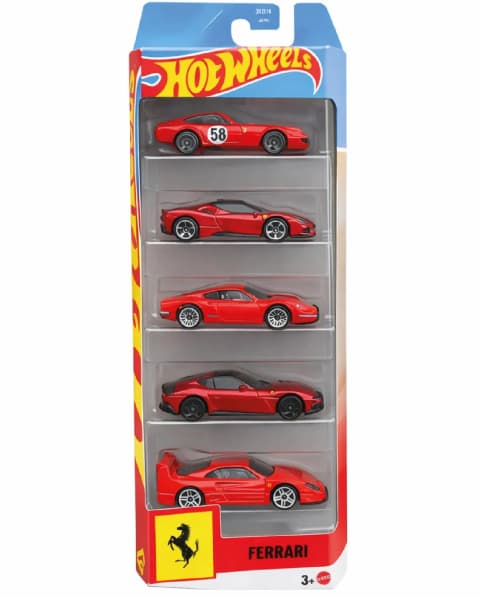 Mudelauto Hot Wheels Ferrari 5 tk pakis