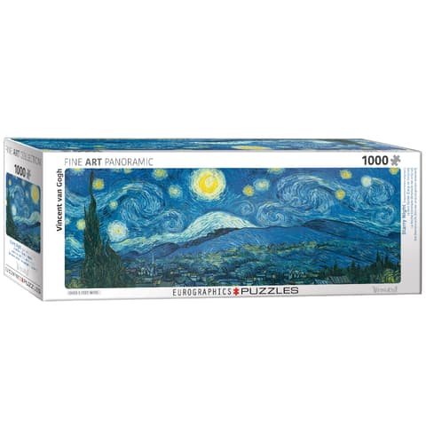 Pusle 1000 tk panoraam Starry Night by van Gogh