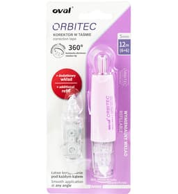 Korrektorlint OVAL vajutatav 5mm x 6m QSR-506/1R Lilla + lisalint