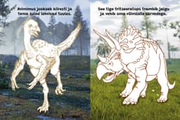 Dinosaurused. Värviraamat. 100 ajutist tätoveeringut