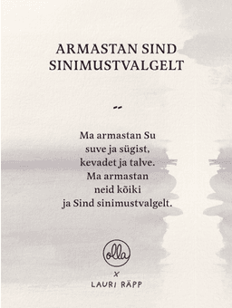 Olla käevõru ARMASTAN SIND SINIMUSTVALGELT K