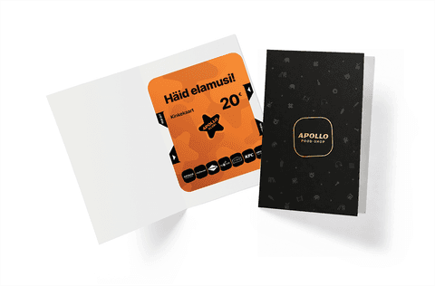 Apollo Klubi Kinkekaart 20 €, Apollo ümbrises
