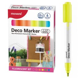 Marker Deco 460 Monami neoonvärvid komplekt 6 tk (B:6C) akrüül  2.0 mm