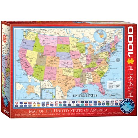 Pusle 1000 tk Map of the United States