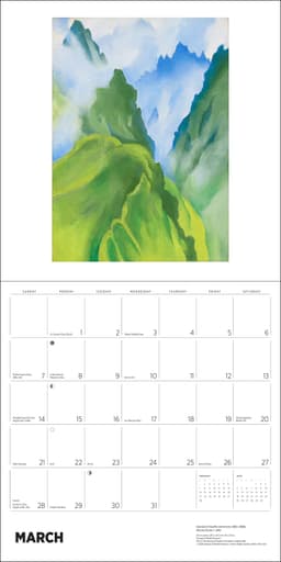Seinakalender 2027 Georgia O´Keeffe