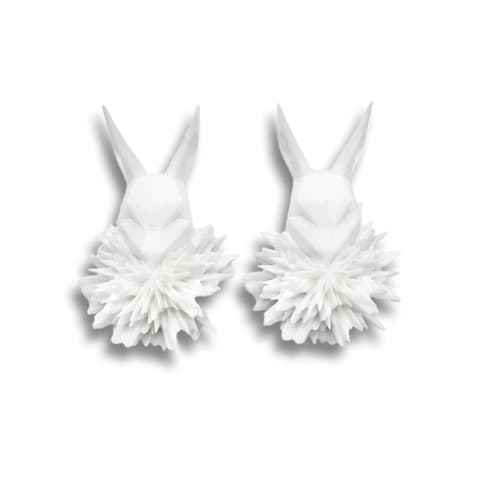 Kõrvarõngad FluffyBunny valge