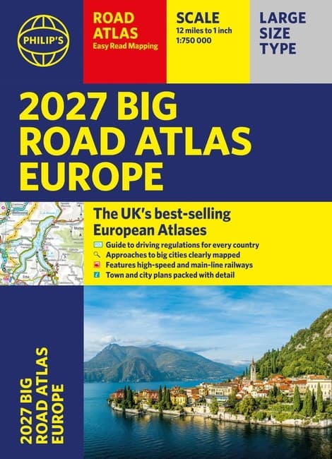 Philip´s 2027 Big Road Atlas of Europe