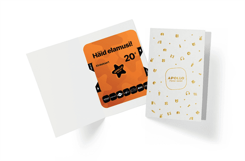 Apollo Klubi Kinkekaart 20 €, Pidulikus ümbrises