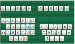 Liikuv aabits tähekomplektiga