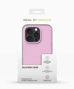 Silicone Case iPhone 15 Pro - Bubble Gum Pink