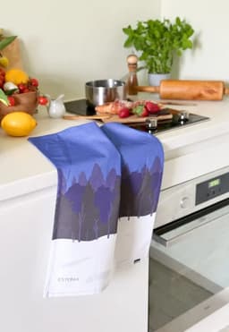 Köögirätik - Sini-must-valge