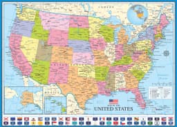 Pusle 1000 tk Map of the United States