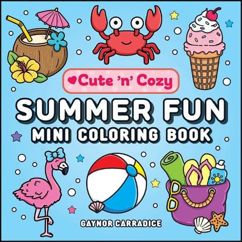 Summer Fun Mini Coloring Book