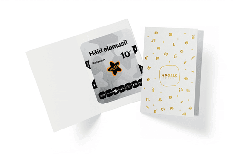 Apollo Klubi Kinkekaart 10 €, Pidulikus ümbrises