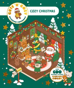 Cozy Christmas: Over 500 Reusable Stickers!
