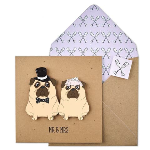 Kaart Tache pugs mr and mrs