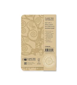 Gustav Klimt Set of 3 Mini Craft Notebooks